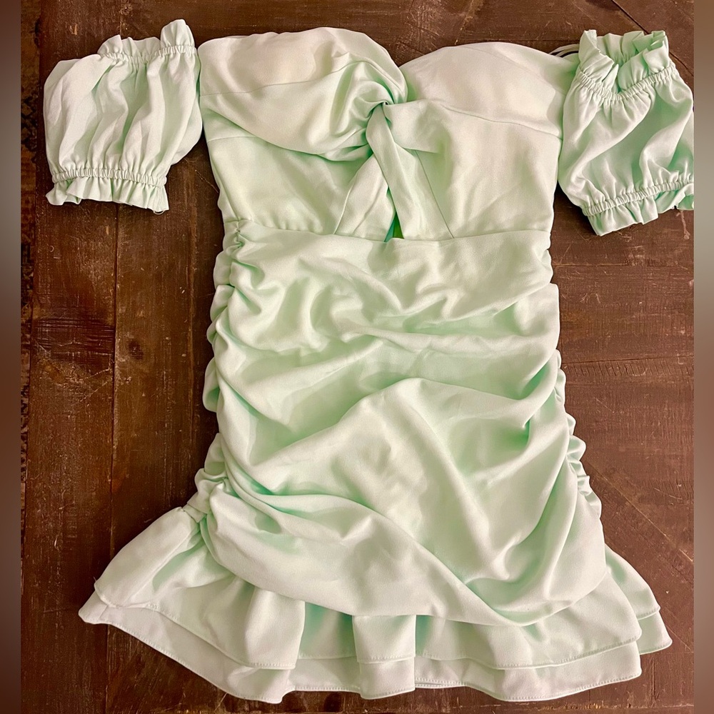 NWT Mint green mini dress. Size S.